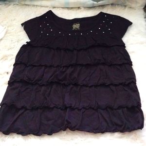 2 Kids faded glory tees, large 10-12, one is black the other is white